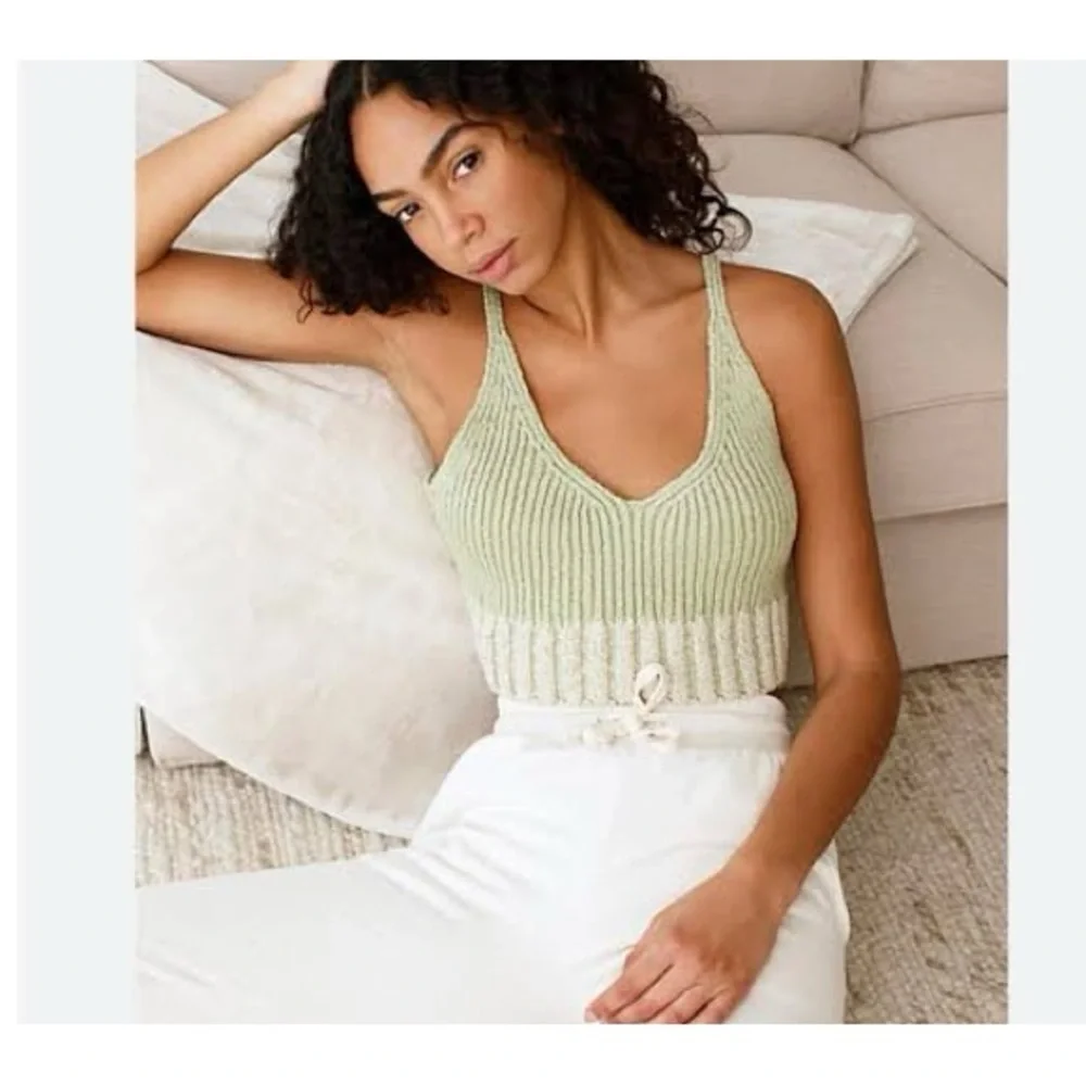 Free People M Here All Day Brami Top